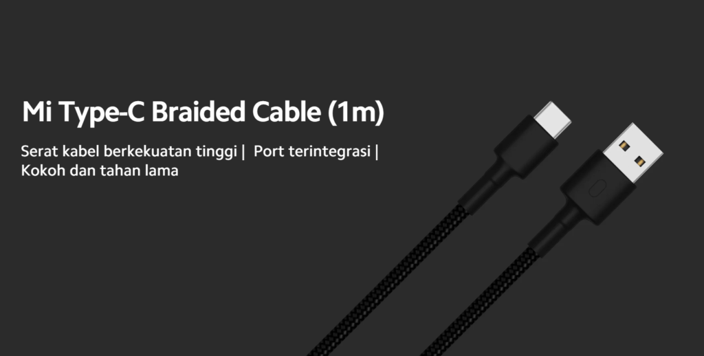 Mi Type-C Braided Cable (1m)-Postingmart com